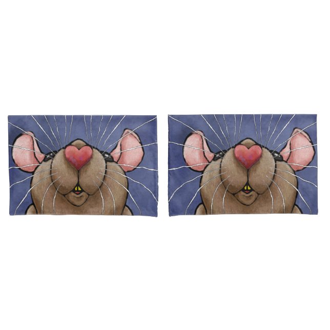 Fundas de Almohada de Corazón de Rata (Anverso - Set)