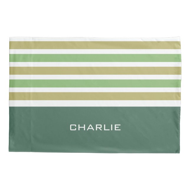 Fundas de almohada de encargo del monograma del (Reverso)