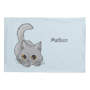 Fundas de almohada de encargo del nombre y del
