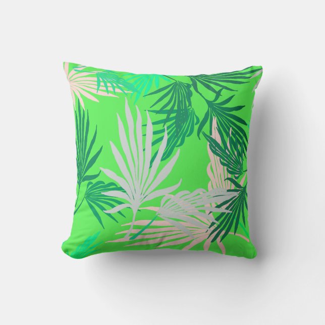 Fundas de Almohada de Hojas de Palma Verde Natural (Anverso)