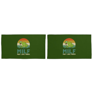 Fundas de almohada de ranas amorosas
