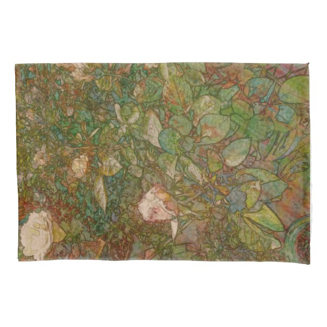 Fundas de almohada de rosas (Anverso)