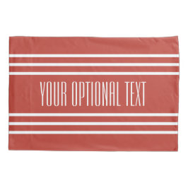 Fundas de almohada de tomate de rayas rojas person