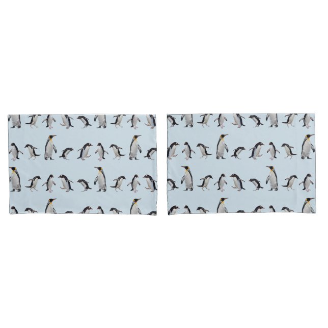 Fundas de almohada del fiesta del pingüino (Anverso - Set)