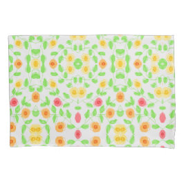 Fundas De Almohada En Rojos Amarillos Y Naranja