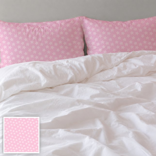 Fundas de Almohada Estrellas Rosadas Lanzadas (Cover Image)