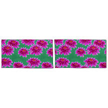 Fundas de almohada floral de tamaño king size