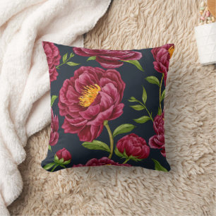 Fundas de Almohada Florales de Peonías con Tacto d