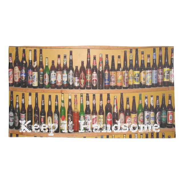 Fundas de almohada la mantienen guapa cerveza (Reverso)