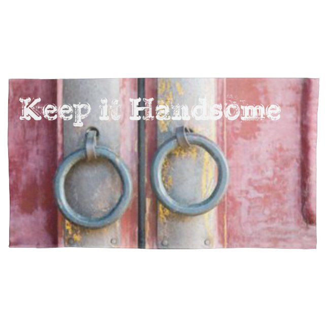 Fundas de almohada lo mantienen con guapas rosas (Anverso)