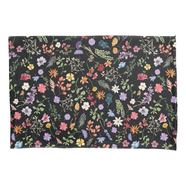 Fundas de almohada originales de la flor silvestre (Anverso)
