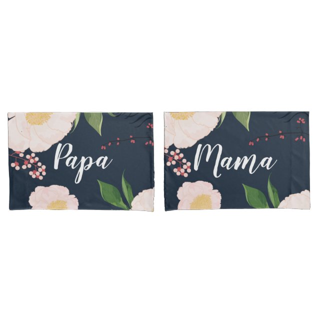 Fundas de almohada personalizadas bebe cosmos rosa (Anverso - Set)