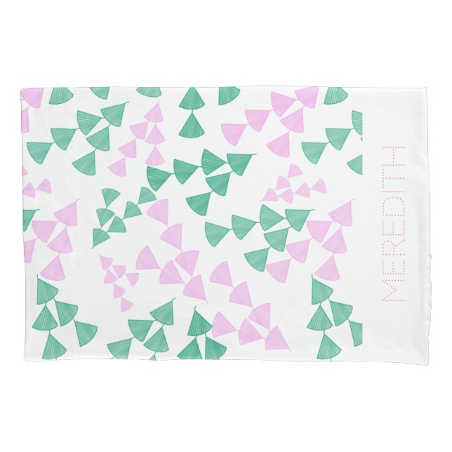 fundas de almohada personalizadas con nombre flore (Anverso)