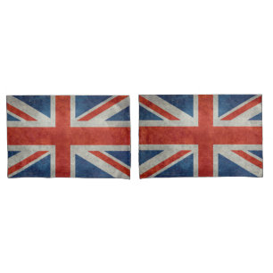 Fundas de almohada retras del estilo de la bandera
