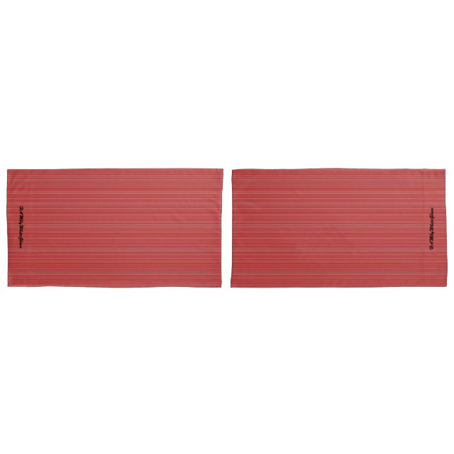 Fundas de Almohada - Rojo Mezcla Fino de HAMbyWhit (Anverso - Set)