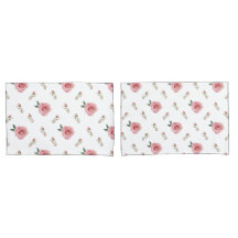 Fundas de almohada Rosebud Bloom Doble Cara Floral