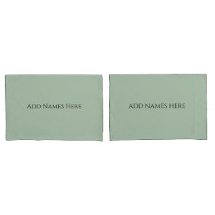 Fundas de Almohada Verde Salvia – Fundas de Almoha