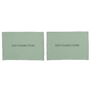 Fundas de Almohada Verde Salvia – Fundas de Almoha