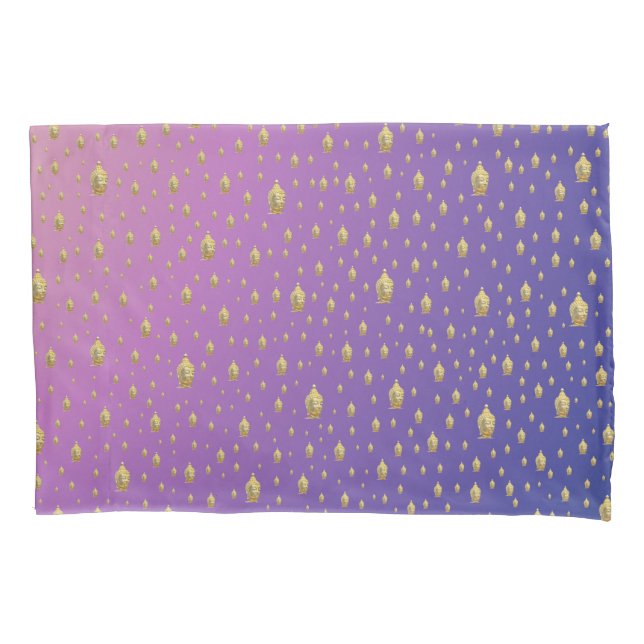 fundas de almohadas de buddha dorado (Anverso)