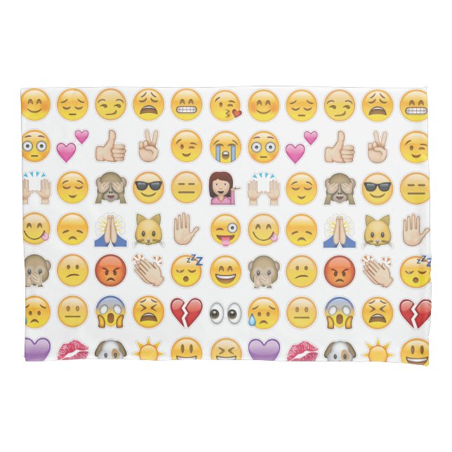 fundas de almohadas de emoji (Anverso)