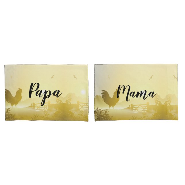 Fundas de almohadas personalizadas número de granj (Anverso - Set)
