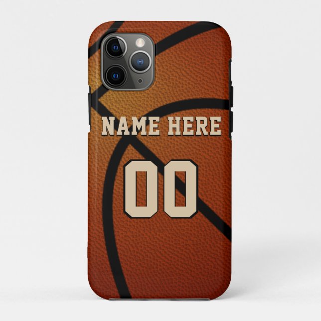 Fundas de baloncesto de iPhone para mayores y nuev (Reverso)