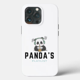 Fundas de Black Blue Panda en Playlist iPhone 13 P