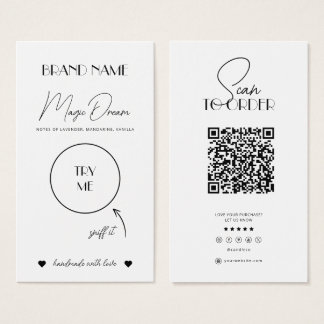 Fundas de cera, Tarjeta de aroma a velas, Inserció