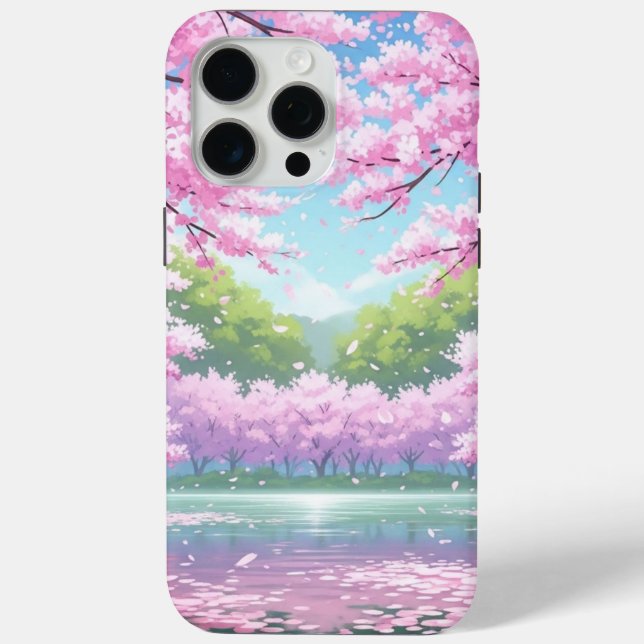 Fundas de Cherry Blossom iPhone 15 Pro Max (Reverso )