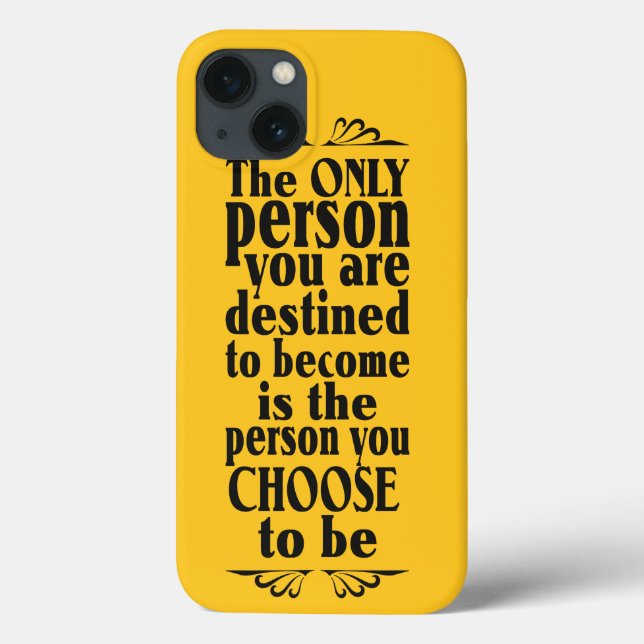 Fundas de color personalizado de ELECCIÓN motivaci (Reverso)
