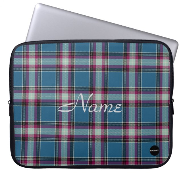 Fundas de computadora -HAMbyWG Azul con rosado (Frente)