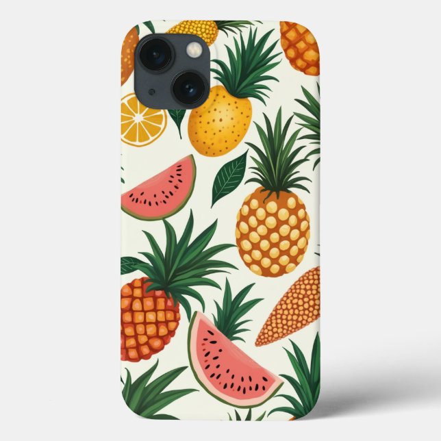 Fundas de diseño de fruta tropical iphone 13 (Reverso)