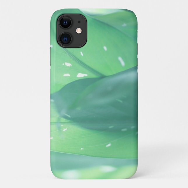 Fundas de iPhone 11 con Hojas de Planta Verde Páli (Reverso)