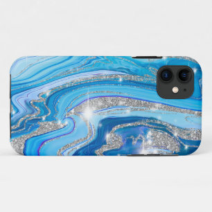 Fundas de iPhone 11 Royally Blue Agate