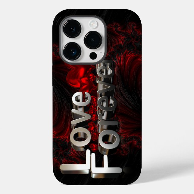 fundas de iphone 14 pro amor para siempre (Reverso )