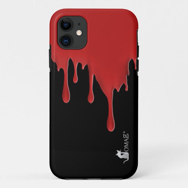 Fundas de iPhone de goteo rojo de sangre 5 (Reverso)