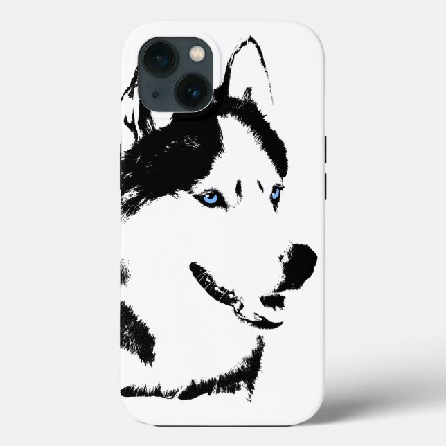 Fundas de iPhone Husky Casos de Husky Siberiano Ma (Reverso )