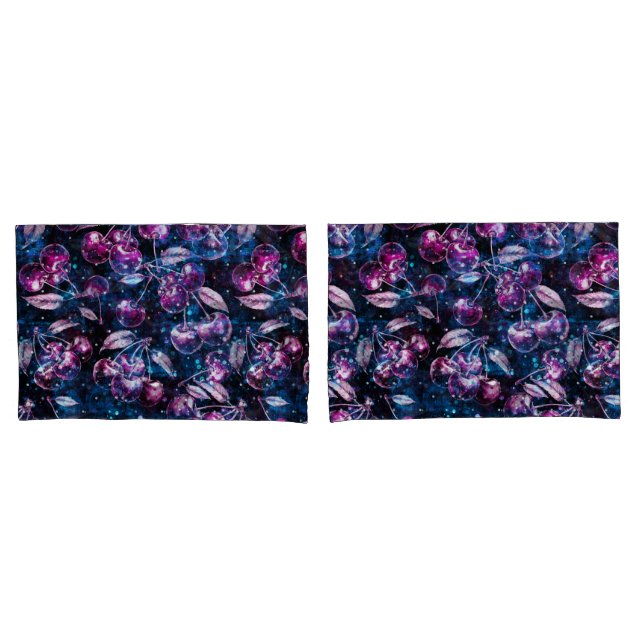 fundas de la almohada de cerezo con shams (Anverso - Set)