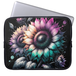 Fundas de Laptops Rainbow Sunflowers