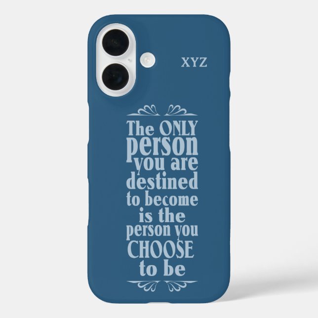 Fundas de monograma de personalizado de ELECCIÓN m (Reverso )