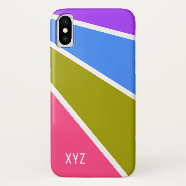 Fundas de monograma del personalizado de patrones  (Reverso)