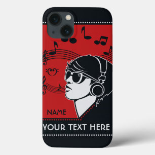 fundas de música personalizado Textos Art Deco