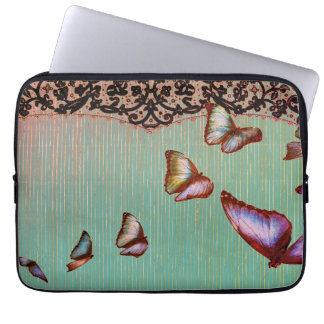 FUNDAS DE NEOPRENO PARA PORTÁTIL RAYAS MARIPOSAS V