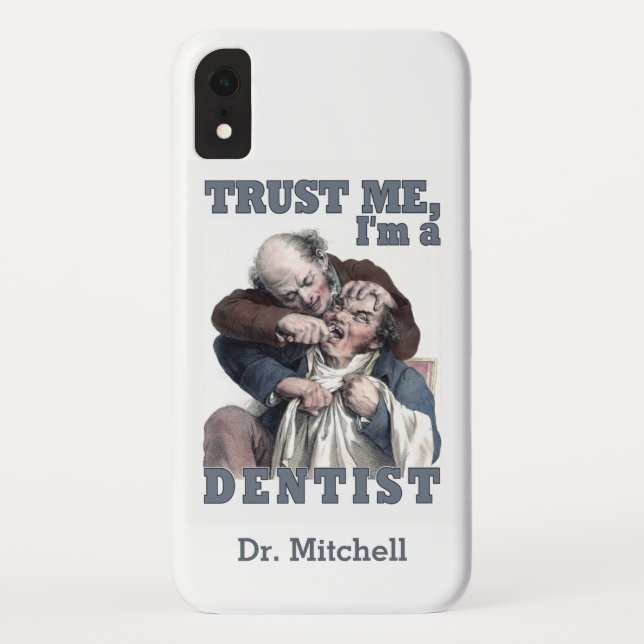 Fundas de nombres personalizados de humor DENTIST (Reverso)