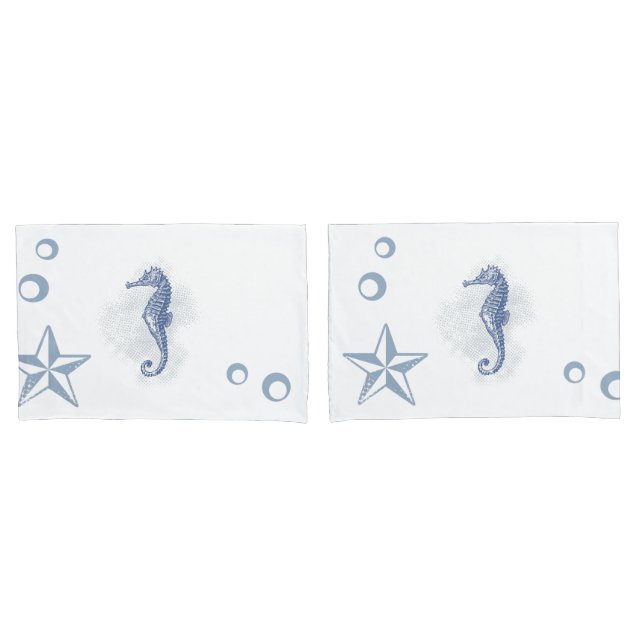 Fundas de Pillow personalizadas Seahorse Ocean Bea (Anverso - Set)