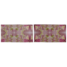 Fundas De Pillow Reversibles Con Oliva Y Borgoña