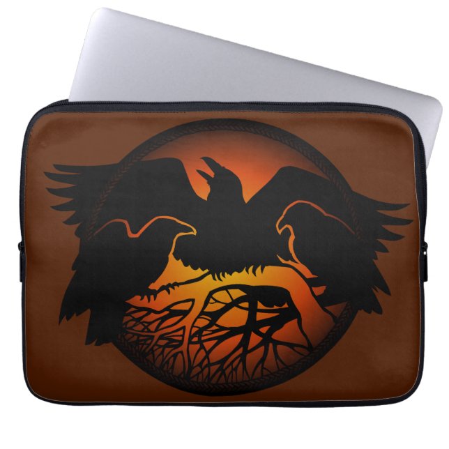 Fundas de tableta animal Raven Laptop Sleeve Spiri (Frente)