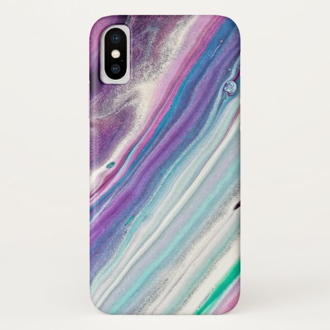 fundas de teléfono abstractas de frambuesa azul co (Reverso)