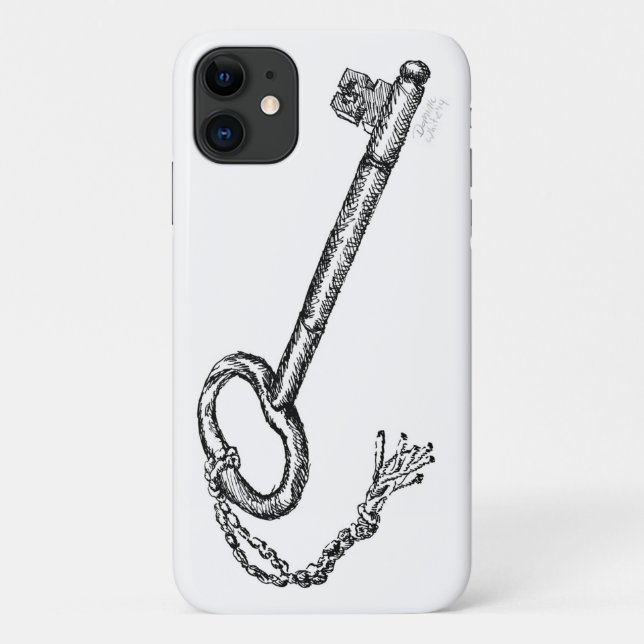Fundas de teléfono con llave antigua (Reverso)