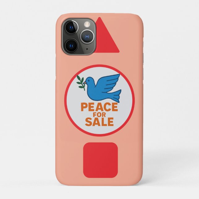Fundas de teléfono con tema de paz diseñado (Reverso)